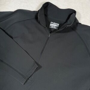 Kuiu Enduro 1/4 Zip Pullover Toray Black Men's 3XL Toray Fabric Wicking Makspec